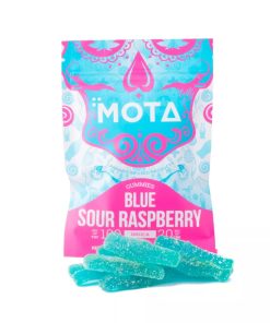 Mota THC Blue Raspberry Soda Bottles Indica (100mg THC)
