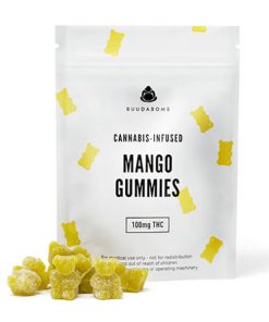 BuudaBomb Mango Gummies (Vegan) 100mg THC