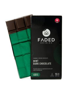 Faded Edibles Thc Mint Dark Chocolate Bar