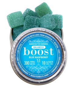 Boost Balanced 1:1 Blue Raspberry Gummies - 300mg
