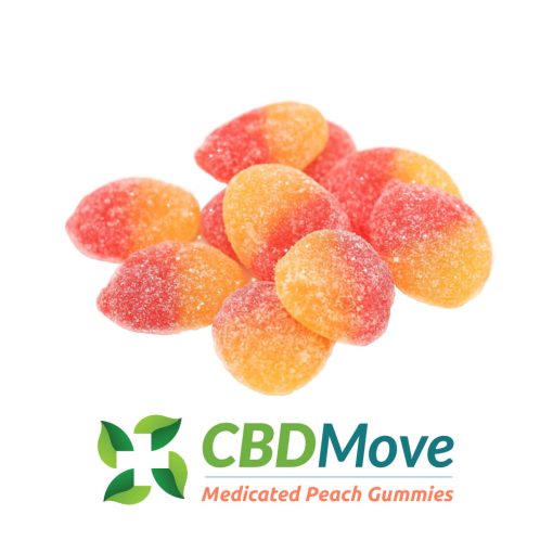 CBD Move Vegan Gummies - Vegan Peaches - 100mg CBD
