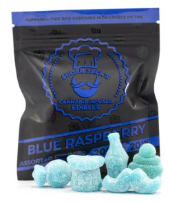 Sugarjacks Assorted Thc Gummies Blue Raspberry 200Mg 1