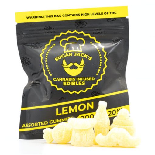 Sugarjacks Assorted Thc Gummies Lemon 200Mg 2