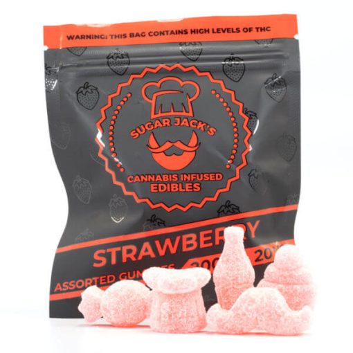 Sugarjacks Assorted Thc Gummies Strawberry 200Mg 2