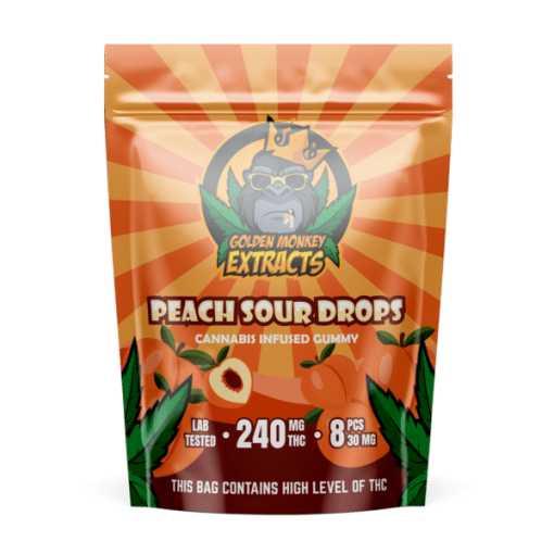 Golden Monkey Extracts Peach Sour 240MG THC