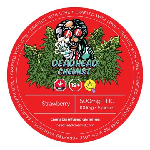 Deadhead Chemist 500MG THC strawberry Grape Gummy