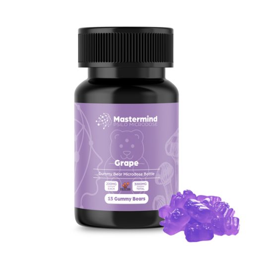 Mastermind Psilo Magic Mushroom Gummy Bear Microdose - 3000MG - Peach