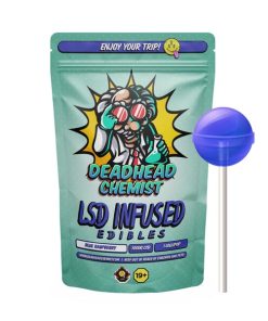 LSD Edible 100ug Lollipop Deadhead Chemist - Blue Raspberry