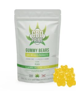 CBD Prime Gummy Bears - Peach - 300mg CBD