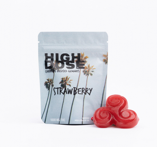 High Dose - Strawberry THC Gummies - 500mg