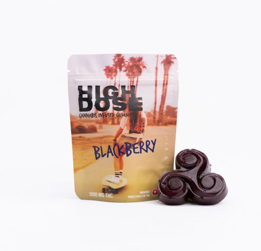 High Dose – Blackberry THC Gummies 1000mg