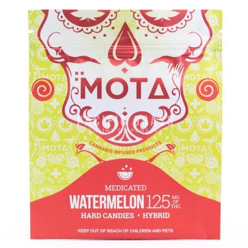 Mota Watermelon Hard Candy 125mg THC Hybrid